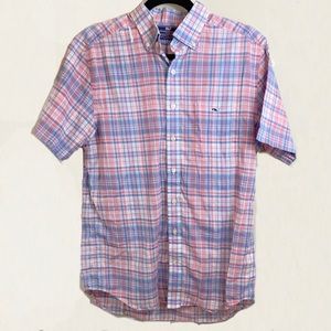 Vineyard Vines ButtonDown Plaid Short Sleeve Shirt